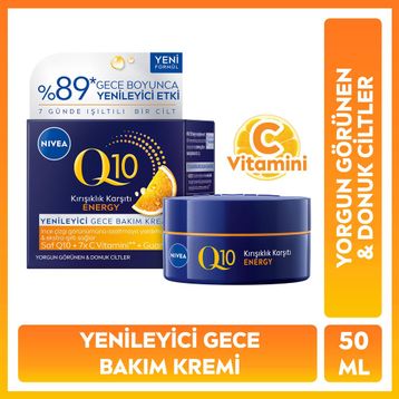 Nivea Q10 Energy C Vitamini Anti-Aging 50 ml Gece Kremi