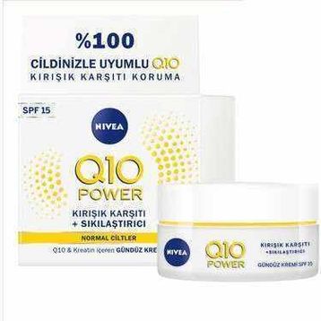 Nivea Q10 Power 50 ml Kırışıklık Karşıtı+Sıkılaştırıcı Normal Ciltler için Gündüz Kremi