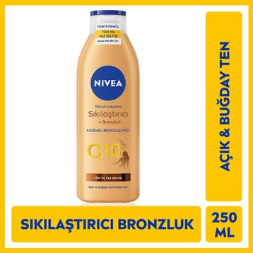 Nivea Q10 Sıkılaştırıcı ve Bronzlaştırıcı 250 ml Vücut Bakım Losyonu
