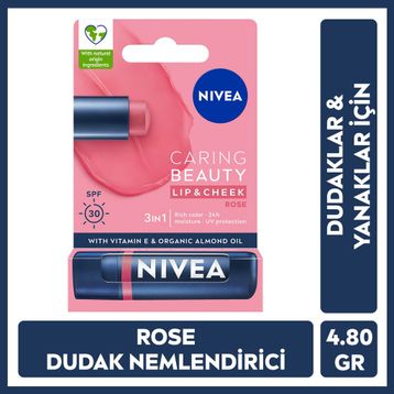 Nivea Renkli Rose 4.8 gr Dudak Bakım Kremi