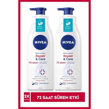 Nivea Repair Care Yoğun 2x400 ml Vücut Losyonu