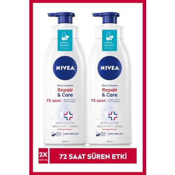 Nivea Repair Care Yoğun 2x400 ml Vücut Losyonu