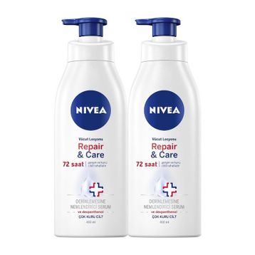 Nivea Repair Care Yoğun 2x400 ml Vücut Losyonu