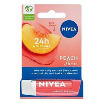 Nivea Şeftali Kokusu 4.8 gr Nemlendirici Dudak Bakım Kremi ve Parlatıcısı