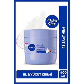 Nivea Smooth Sensation El ve Vücut 400 ml Bakım Kremi