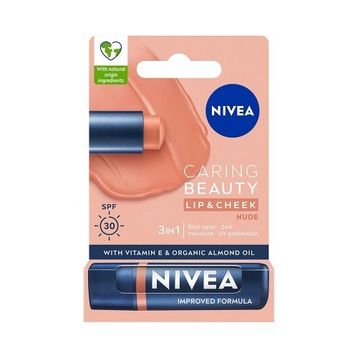 Nivea SPF 30 Nude Renkli Dudak Bakım Kremi ve Yanak Balmı