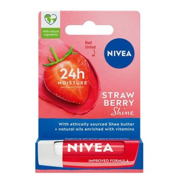 Nivea Straw Berry Shine 4.8 gr Çilek Aromalı Dudak Bakım Kremi