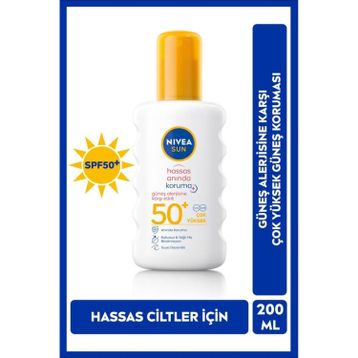 Nivea Sun 200 ml SPF50+ Güneş Koruyucu Vücut Spreyi