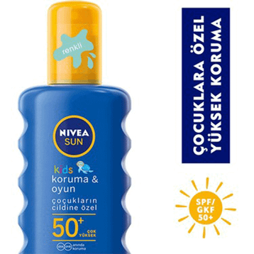 Nivea Sun Kids Koruma ve Oyun Spf 50+ 200 ML Güneş Spreyi