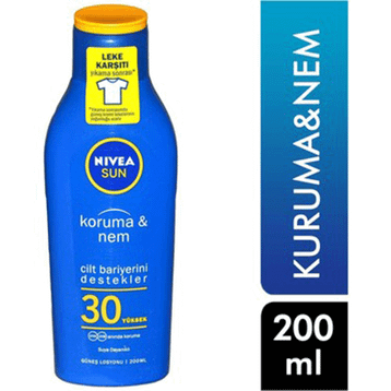 Nivea Sun Koruma & Nem Spf 50+ 200 ml Güneş Sütü