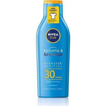 Nivea Sun Koruma SPF 30 200 ml Bronzluk Bronzluk Arttırıcı Güneş Sütü