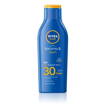 Nivea Sun SPF30 200 ml 48 Saat Nemlendirici Suya Dayanıklı Anında UV Koruması Güneş Losyonu