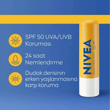 Nivea Sun Yüksek Güneş Korumalı 4.8 gr Dudak Bakım Kremi