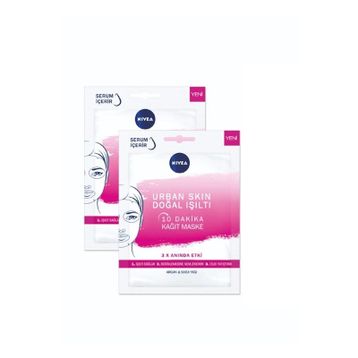 Nivea Urban Skin 2 Adet Doğal Işıltı Kağıt Maske