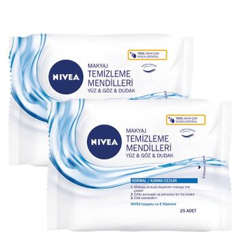Nivea Visage Normal Karma 25 Adet Makyaj Temizleme Mendili
