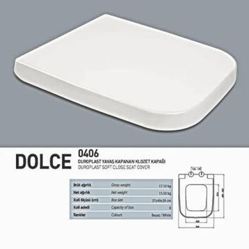 Nkp Dolce Duroplast Yavaş Kapanan Klozet Kapağı