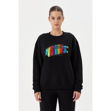 No Fear 72498 Siyah Kadın Sweatshirt