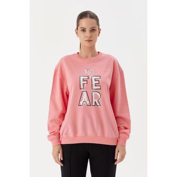 No Fear 72500 Pembe Kadın Sweatshirt