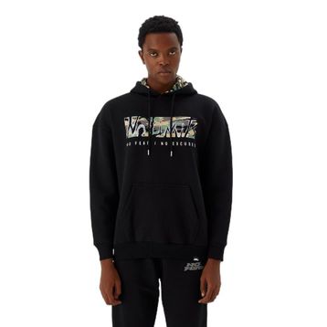 No Fear M500225 Siyah Kapüşonlu Erkek Sweatshirt