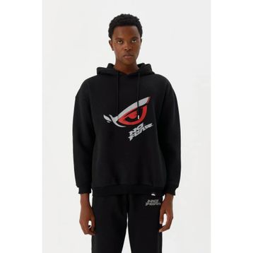 No Fear M500227 Siyah Kapüşonlu Erkek Sweatshirt