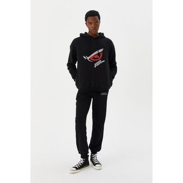 No Fear M500227 Siyah Kapüşonlu Erkek Sweatshirt