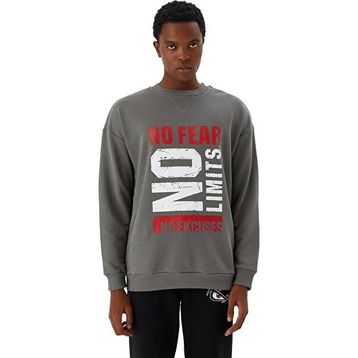No Fear M500233 Gri Erkek Sweatshirt