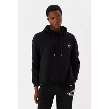 No Fear M500241 Siyah Kapüşonlu Erkek Sweatshirt