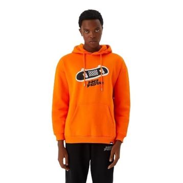 No Fear M500246 Turuncu Kapüşonlu Erkek Sweatshirt