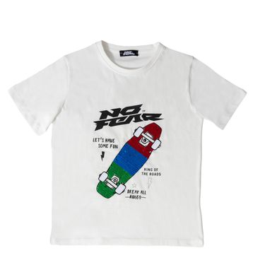 No Fear NFR-B500322 Beyaz Erkek Çocuk T-shirt