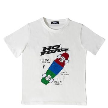 No Fear NFR-B500322 Beyaz Erkek Çocuk T-shirt