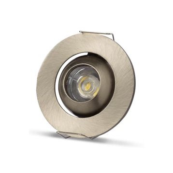 Noas YL94-0102 1W 3200K Günışığı Sıva Altı Saten Kasa Hareketli Manda Gözü Led Spot