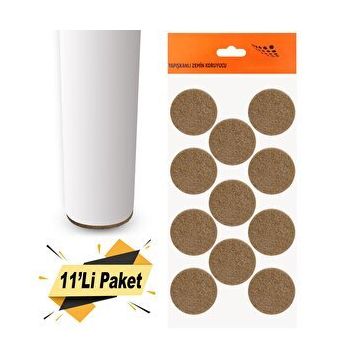 Nobel Keçe Yapışkanlı 40 mm 11'Li Paket Masa Sandalye Parke Zemin Koruyucu