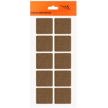Nobel Keçe Yapışkanlı 40x40 mm 10'Lu Paket Masa Sandalye Parke Zemin Koruyucu