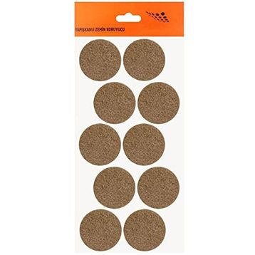 Nobel Keçe Yapışkanlı 45 mm 10'lu Paket Masa Sandalye Parke Zemin Koruyucu