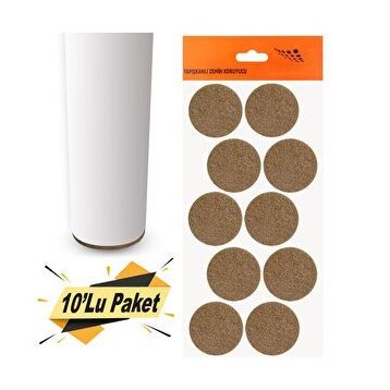 Nobel Keçe Yapışkanlı 45 mm 10'lu Paket Masa Sandalye Parke Zemin Koruyucu
