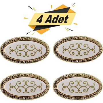 Nobel Seçil Altın Düğme 4'lü Çekmece Dolap Kapak Kulpu