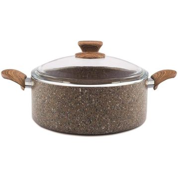 Noble Life 19258 Stonelife 28 cm Kahve Derin Tencere