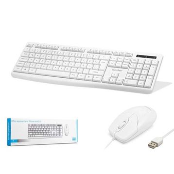 Nodar KM8520 Q Kablolu Beyaz Klavye Mouse Seti