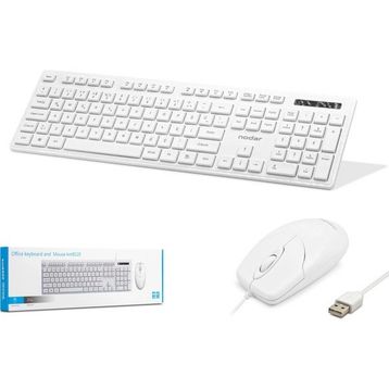 Nodar KM8520 Q Kablolu Beyaz Klavye Mouse Seti