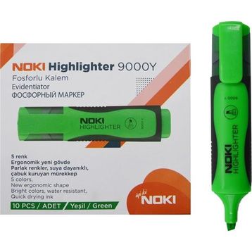 Noki 10 Adet Yeşil Fosforlu Kalem