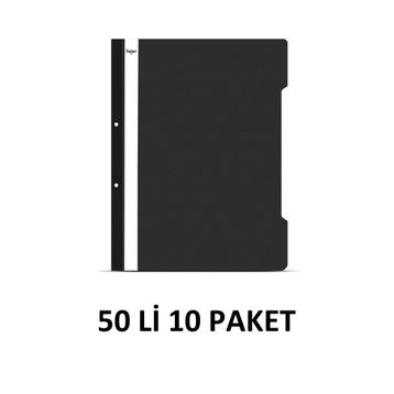 Noki 10 Paket 50'li Siyah Telli Dosya
