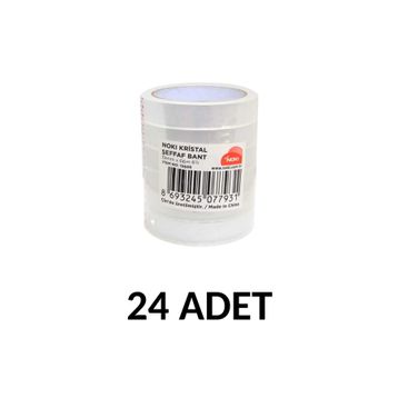 Noki 19 mm x 66 mt 24'lü Şeffaf Bant