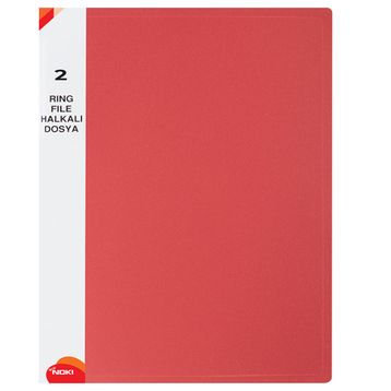 Noki 2 Halkalı Kırmızı Dosya