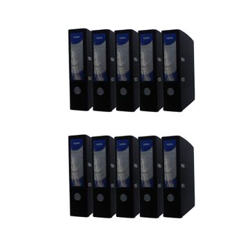 Noki 56411-190 Siyah 10'lu Paket Geniş Plastik Klasör