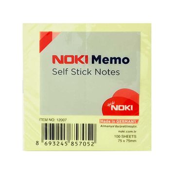 Noki 75x75 mm Sarı Yapışkanlı Not Kağıdı