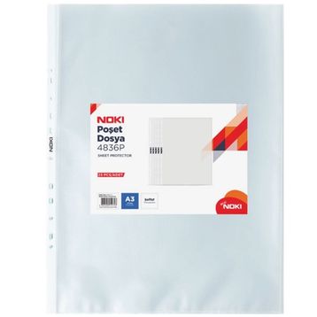 Noki Delikli A3 Dikey Poşet Dosya