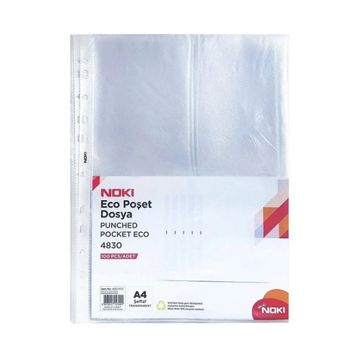 Noki Eco 100 Adet 5'li Paket Şeffaf Poşet Dosya