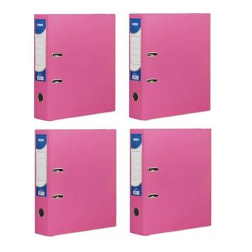 Noki Halkalı Pembe 4 Adet Büro Klasörü