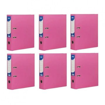 Noki Halkalı Pembe 6 Adet Büro Klasörü