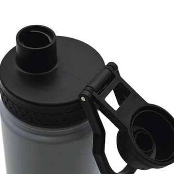 Noki T-0126 Gri Vidalı Kapak Taşıma Kulplu Çelik Matara 540 ml Termos